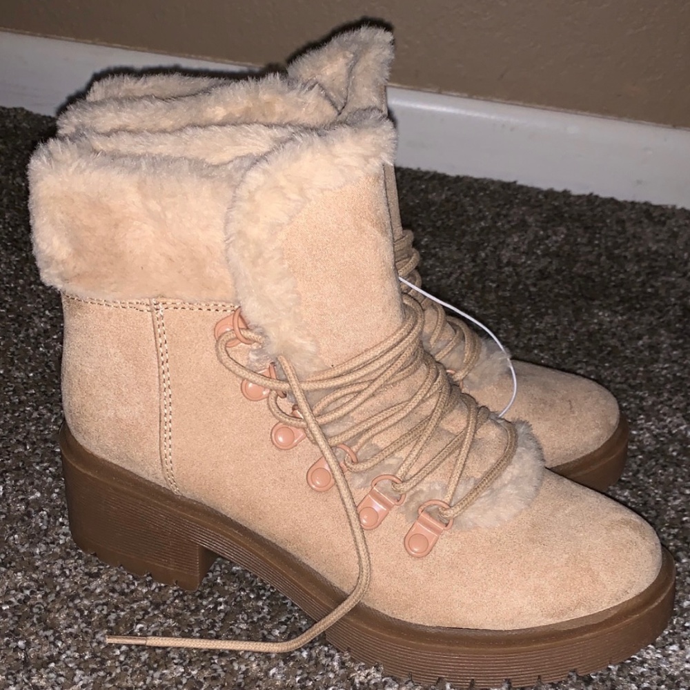 Tan Faux Fur Boots